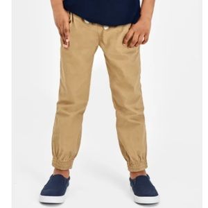 Boys Children’s Place Uniform Khaki Tan Adjustable Pull On Joggers Pants 8